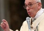 Pope Francis tells CEOs to empower the poor. Image of Pope Francis tells CEOs to empower the poor.