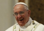 Pope Francis encourages us to promote joy. Image of Pope Francis encourages us to promote joy.