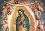 Catholics call for intercession from Our Lady of Guadalupe. Image of Catholics call for intercession from Our Lady of Guadalupe.