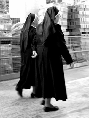 Nuns are not allowed to wear habits in Nebraska schools. Nuns are not allowed to wear habits in Nebraska schools.