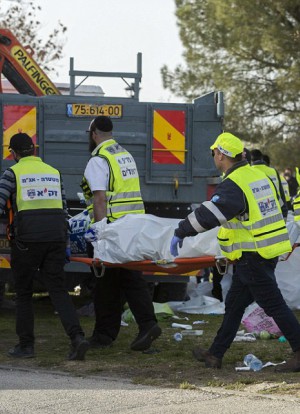 Four people were slaughtered when the truck hit them (EPA). Four people were slaughtered when the truck hit them (EPA).