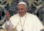 Pope Francis encourages us to help one another keep the faith. Image of Pope Francis encourages us to help one another keep the faith.