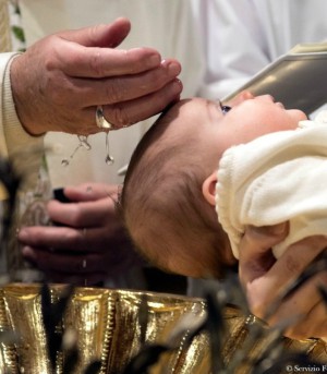 Pope Francis baptized 28 babies (L'Osservatore Romano/Reuters). Pope Francis baptized 28 babies (L'Osservatore Romano/Reuters).