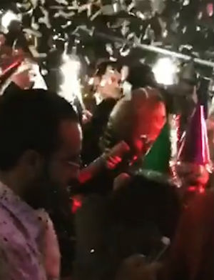 People were pictured celebrating moments before the gunman opened fire. People were pictured celebrating moments before the gunman opened fire.