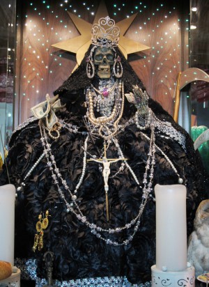 Stop celebrating the false saint of death. Stop celebrating the false saint of death.