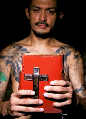 The Japanese mobster found God (Benjamin Parks). The Japanese mobster found God (Benjamin Parks).