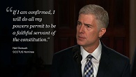Judge Neil Gorsuch is the nominee of President Trump to fill the vacancy on the Supreme Court left by the death of Justice Scalia Image of Judge Neil Gorsuch is the nominee of President Trump to fill the vacancy on the Supreme Court left by the death of Justice Scalia