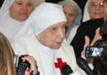 Sister Candida Bellotti shares her secret to a long life. Image of Sister Candida Bellotti shares her secret to a long life.