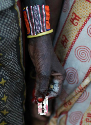 Pastor Stephen Lenku Tipatet travels Kenya to fight female genital mutilation. Pastor Stephen Lenku Tipatet travels Kenya to fight female genital mutilation.