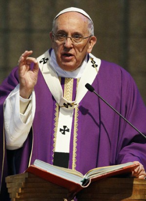 Pope Francis prepares for the Lenten season. Pope Francis prepares for the Lenten season.