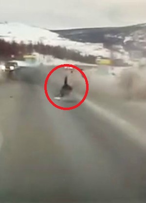 Pregnant woman thrown from ambulance in Russia. Pregnant woman thrown from ambulance in Russia.