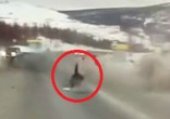 Pregnant woman thrown from ambulance in Russia. Image of Pregnant woman thrown from ambulance in Russia.