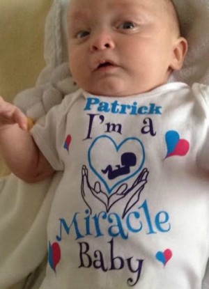 Baby Patrick is hailed a 'miracle baby.' Baby Patrick is hailed a 'miracle baby.'
