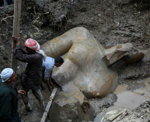 The statue of Ramses II will be repaired and put on display. The statue of Ramses II will be repaired and put on display.