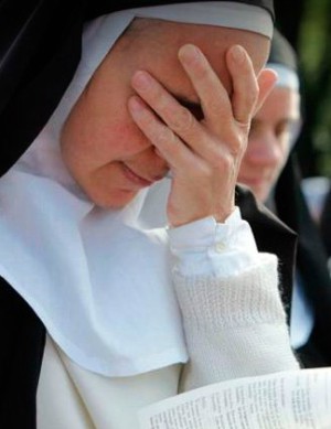Priests beg for the safe return of kidnapped Sister Cecilia (not pictured).