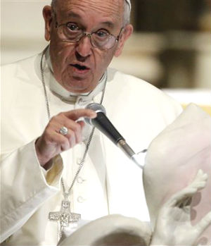 Pope Francis calls the media to report the whole story. Pope Francis calls the media to report the whole story.