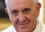 Pope Francis says never to give up hope. Image of Pope Francis says never to give up hope.