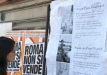Pro-Pope Francis flyers were posted in Rome (Love is Tolerance). Image of Pro-Pope Francis flyers were posted in Rome (Love is Tolerance).