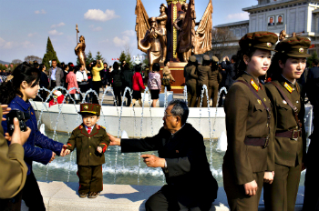 North Koreans celebrate the Day of the Sun, which is the largest national holiday in that country, commemorating the birth of founder Kim Il-sung. North Koreans celebrate the Day of the Sun, which is the largest national holiday in that country, commemorating the birth of founder Kim Il-sung.