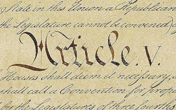 Article V is a safety measure that allows the states to amend the Constitution if the federal government won't. Article V is a safety measure that allows the states to amend the Constitution if the federal government won't.