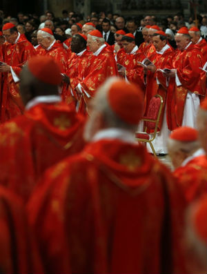 Five new men will join the other cardinals on June 28. Five new men will join the other cardinals on June 28.