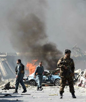 A massive terrorist attack in Kabul has killed at least 80 people and injured over 350 people. A massive terrorist attack in Kabul has killed at least 80 people and injured over 350 people.