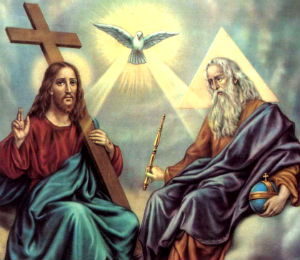 Father, Son, and Holy Spirit. Father, Son, and Holy Spirit.