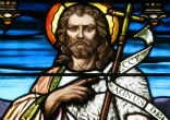 St. John the Baptist is one of the more favored bearded saints. Image of St. John the Baptist is one of the more favored bearded saints.