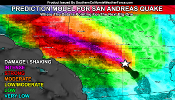 Most models of the quake assume a rupture from Palm Springs to the Tejon Pass, yet the rupture could extend much further. Most models of the quake assume a rupture from Palm Springs to the Tejon Pass, yet the rupture could extend much further.
