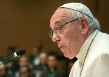 Pope Francis teaches in a 'Jesus-like' manner. Image of Pope Francis teaches in a 'Jesus-like' manner.