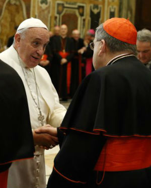 Four dubia cardinals have asked Pope Francis for an audience to discuss deep concerns over the Pope's apostolic exhortation on the family, Amoris Laetitia. Four dubia cardinals have asked Pope Francis for an audience to discuss deep concerns over the Pope's apostolic exhortation on the family, Amoris Laetitia.