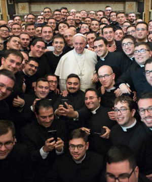 Pope Francis discussed the possibility of priests being incardinated directly into ecclesial movements rather than into a diocese. Pope Francis discussed the possibility of priests being incardinated directly into ecclesial movements rather than into a diocese.