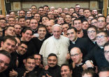Pope Francis discussed the possibility of priests being incardinated directly into ecclesial movements rather than into a diocese. Image of Pope Francis discussed the possibility of priests being incardinated directly into ecclesial movements rather than into a diocese.