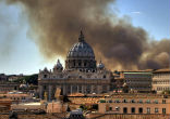 Images showing smoke floating around the Vatican sparked fear of a terror attack on Pope Francis.
Image of Images showing smoke floating around the Vatican sparked fear of a terror attack on Pope Francis.