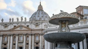 The fountains at the Vatican are bring switched off over the coming several days. The fountains at the Vatican are bring switched off over the coming several days.