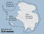 The worst case scenario shows sea level rise of more than 13 meters over the next five centuries. Every coastal city would be wiped out and the world will look radically different. Image of The worst case scenario shows sea level rise of more than 13 meters over the next five centuries. Every coastal city would be wiped out and the world will look radically different.