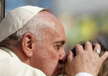 Pope Francis opened up a new path to sainthood. Image of Pope Francis opened up a new path to sainthood.