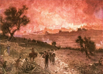 'The Destruction of Jerusalem by Nebuchadnezzar' by William Brassey Hole 'The Destruction of Jerusalem by Nebuchadnezzar' by William Brassey Hole