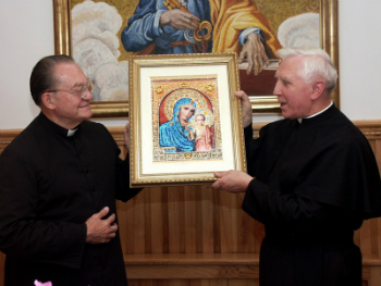 A copy of Our Lady of Kazan is presented at a shrine to Fatima in Poland. A copy of Our Lady of Kazan is presented at a shrine to Fatima in Poland.