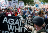 Violent protests in Virginia left at least one dead and dozens injured. Image of Violent protests in Virginia left at least one dead and dozens injured.
