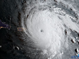 Hurricane Irma is so large, it filled the window of the International Space Station. Hurricane Irma is so large, it filled the window of the International Space Station.