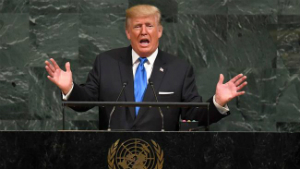 President Trump delivered his first speech to the UN this morning. President Trump delivered his first speech to the UN this morning.