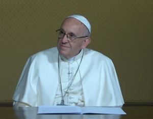 Pope Francis listened attentively to what each astronaut had to say. Pope Francis listened attentively to what each astronaut had to say.