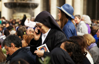 Mass is time to put the phone away. Mass is time to put the phone away.