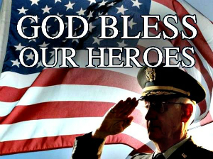 May God bless all our veterans, by whose sacrifices we remain free. May God bless all our veterans, by whose sacrifices we remain free.