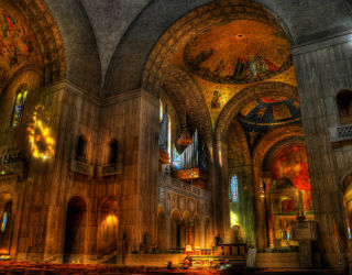 The National Shrine of the Immaculate Conception in Washington, D.C. is finally complete. The National Shrine of the Immaculate Conception in Washington, D.C. is finally complete.