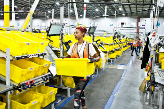 Amazon workers are being replaced by robots, but they aren't being laid off either. The growth of online retail means they can fill other roles, as the workload increases. Amazon workers are being replaced by robots, but they aren't being laid off either. The growth of online retail means they can fill other roles, as the workload increases.