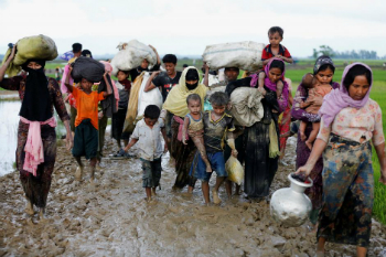 Rohingya Muslims have suffered persecution from the Buddhist majority in Myanmar. Rohingya Muslims have suffered persecution from the Buddhist majority in Myanmar.