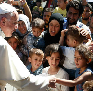 Don't let fear keep you from welcoming the stranger, Pope says. Don't let fear keep you from welcoming the stranger, Pope says.