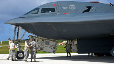 The arrival of three B-2 bombers in Guam ups the ante on North Korea. It is unclear why the bombers were ordered to the island base. The arrival of three B-2 bombers in Guam ups the ante on North Korea. It is unclear why the bombers were ordered to the island base.